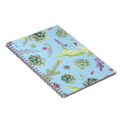 サボテン柄10 ノートブック (右側)