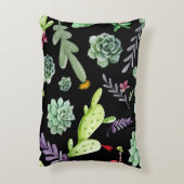 サボテン柄2 アクセントクッション (裏面(縦))