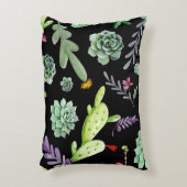 サボテン柄2 アクセントクッション (正面(垂直))