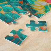 サボテン柄4枚フォトパズルインターネットJigsaw Puz ジグソーパズル (側面)