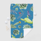 サボテン柄5 ゴルフタオル (インサイチュ)