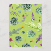 サボテン柄6 ポストカード (正面)