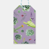 サボテン柄7 ギフトタグ (正面)