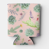 サボテン柄8 缶クーラー (正面)