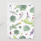 サボテン柄 サンキューカード (正面)