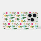 サボテン柄  iPhoneケース (裏面横)