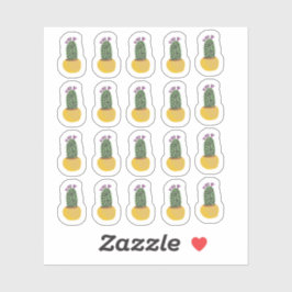 サボテン植物チータードルデザイン シール