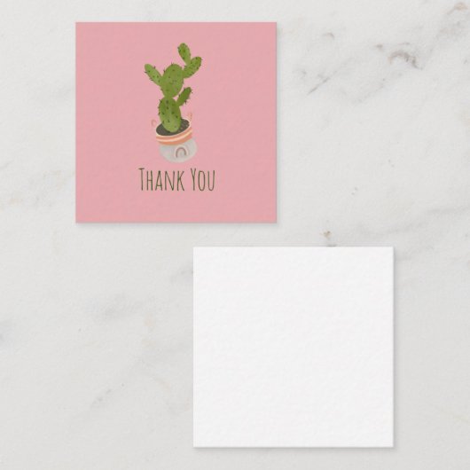 サボテン植物虹籠の手引きカード ロイヤリティカード (正面/裏面)