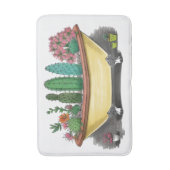 サボテン植物 バスマット (正面縦)