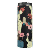 サボテン植物：ヴィンテージ植物模様 タンブラー (裏面)