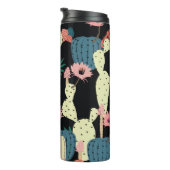 サボテン植物：ヴィンテージ植物模様 タンブラー (回転右)