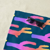 サボテン模様のサボテン植物 ビーチタオル (インサイチュ)