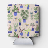 サボテン模様ほこりっぽいピンク 缶クーラー (裏面)