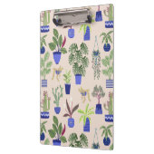 サボテン模様赤面ピンク クリップボード (左)