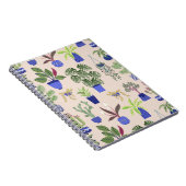 サボテン模様赤面ピンク ノートブック (右側)