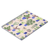 サボテン模様赤面ピンク ノートブック (左側)