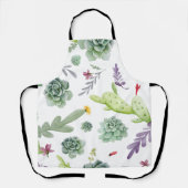 サボテン模様 エプロン (正面)