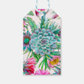 サボテン模様 ギフトタグ (裏面)