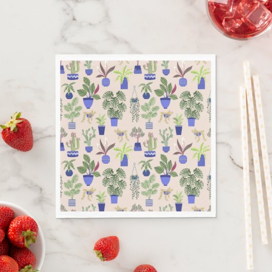 サボテン模様 スタンダードランチョンナプキン (インサイチュ)