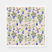 サボテン模様 スタンダードランチョンナプキン (正面)