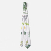 サボテン模様 ネクタイ (裏面)