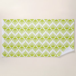 サボテン模様 ビーチタオル