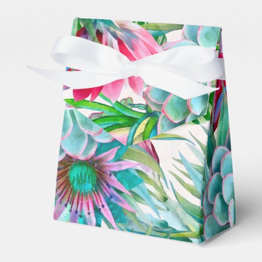 サボテン模様 フェイバーボックス (正面サイド)