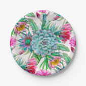 サボテン模様 ペーパープレート (正面)