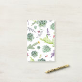 サボテン模様 ポストイット (デスク上)