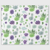 サボテン模様 ラッピングペーパー (フラット)