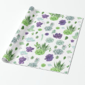 サボテン模様 ラッピングペーパー (アンロールド)