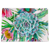 サボテン模様 ラージペーパーバッグ (正面)