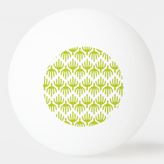 サボテン模様 卓球ボール (正面)