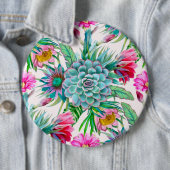 サボテン模様 缶バッジ (インサイチュ)