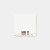 サボテン母の植物ママは乳汁多いポストitメモ ポストイット (正面)