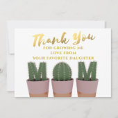 サボテン母サンキューカード サンキューカード (正面)