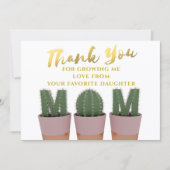 サボテン母サンキューカード サンキューカード (正面)