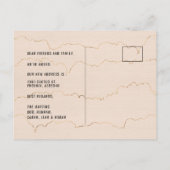 サボテン水彩ピンクの動きのお知らせ 案内ポストカード (裏面)