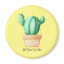 サボテン水彩画 – 植物愛好家Tシャツ