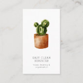 サボテン清掃サービス 名刺 (正面)