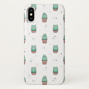 サボテン猫のiPhone Xの場合 iPhone X ケース
