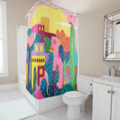 サボテン町 シャワーカーテン (インサイチュ)