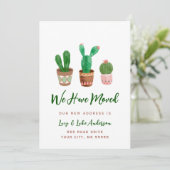 サボテン発表カードを移動した 案内状 (スタンド正面)