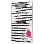 サボテン白黒パタストライプのーン クリップボード (左)