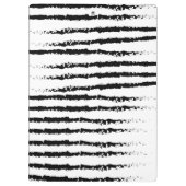 サボテン白黒パタストライプのーン クリップボード (裏面)