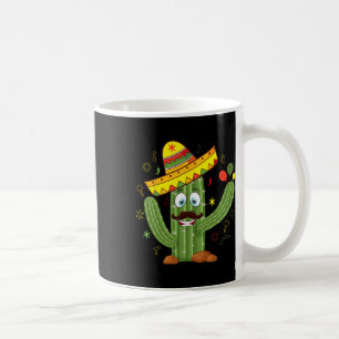 サボテン着用ソンブレロMexicanフィエスタチンコデマ コーヒーマグカップ
