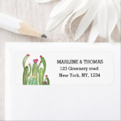 サボテン砂漠のスクリプトモダン多肉 ラベル (インサイチュ)