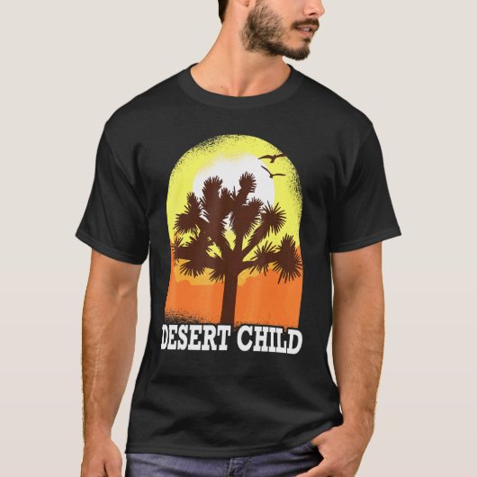 サボテン砂漠の子モハベ環境保護主義者ハイカー Tシャツ (正面)
