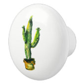 サボテン砂漠の植物ボホ南西素朴部 セラミックノブ (右)