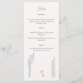 サボテン砂漠テーマ結婚ズ メニュー (正面)